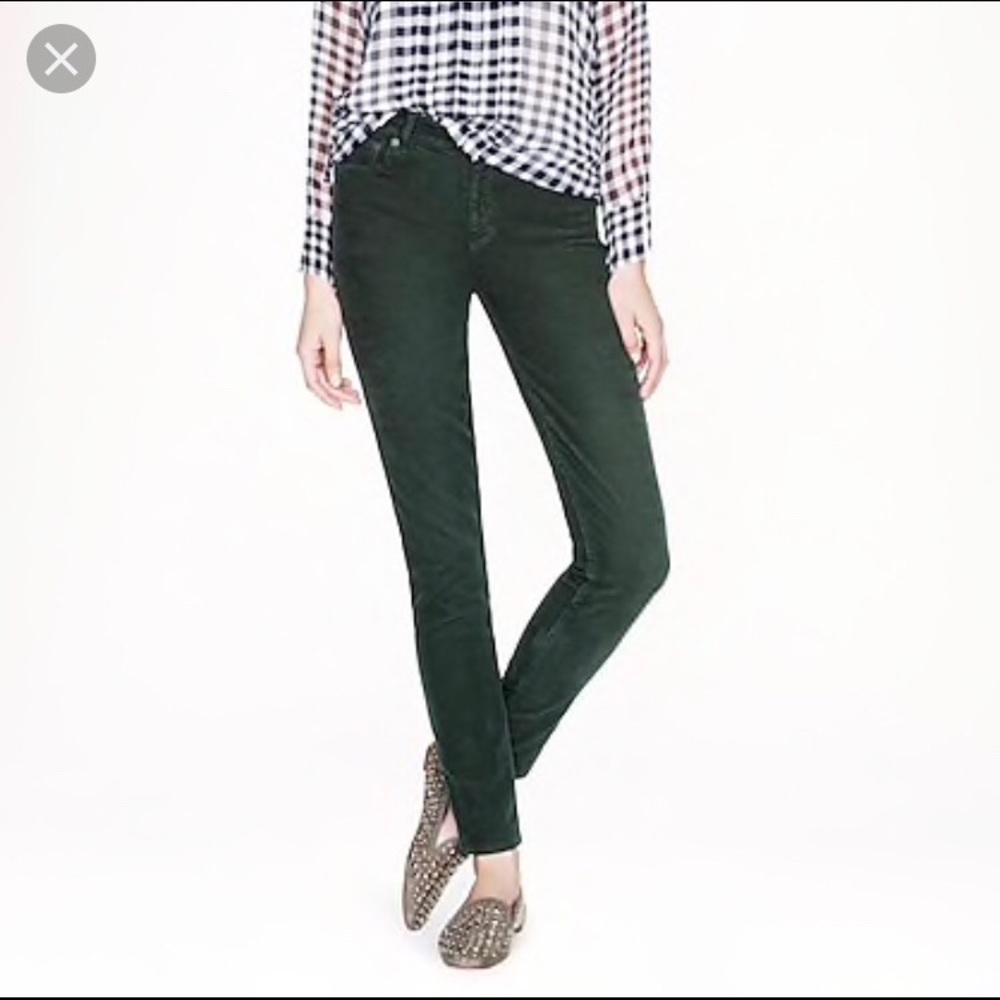 J.Crew Midrise Toothpick Corduroy Jeans